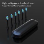 Pasirinktinis USB įkraunamas Sonic dantų šepetėlis su greitu įkrovimu išmaniuoju laikmačiu su laikikliu